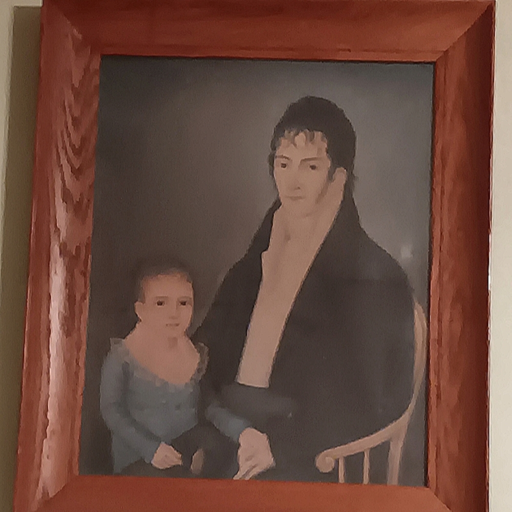 Mid 20th Century Early American Benjamin Franklin Yoe and Son by Joshua Johnson